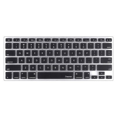 Insten Silicone Keyboard Skin Shield For Apple MacBook White 13-inch / Pro Series, Black