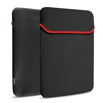 Insten Leather Laptop Sleeve For 13 Apple MacBook Pro, Black (PAPPMCBKSLV1)