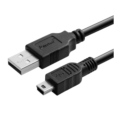 Insten 10 USB 2.0 A to Mini B 5pin Male Data Sync Charger Cable for GPS Camera MP3 MP4 Speaker PS3 Controller