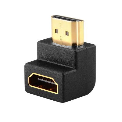 Insten HDMI F/M Right Angle Adapter, Black