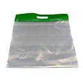 Zipfile Storage Bags, Green, 14 x 13, 25/Pk (BOBZFH1413G)