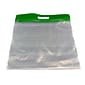 Zipfile Storage Bags, Green, 14" x 13", 25/Pk (BOBZFH1413G)