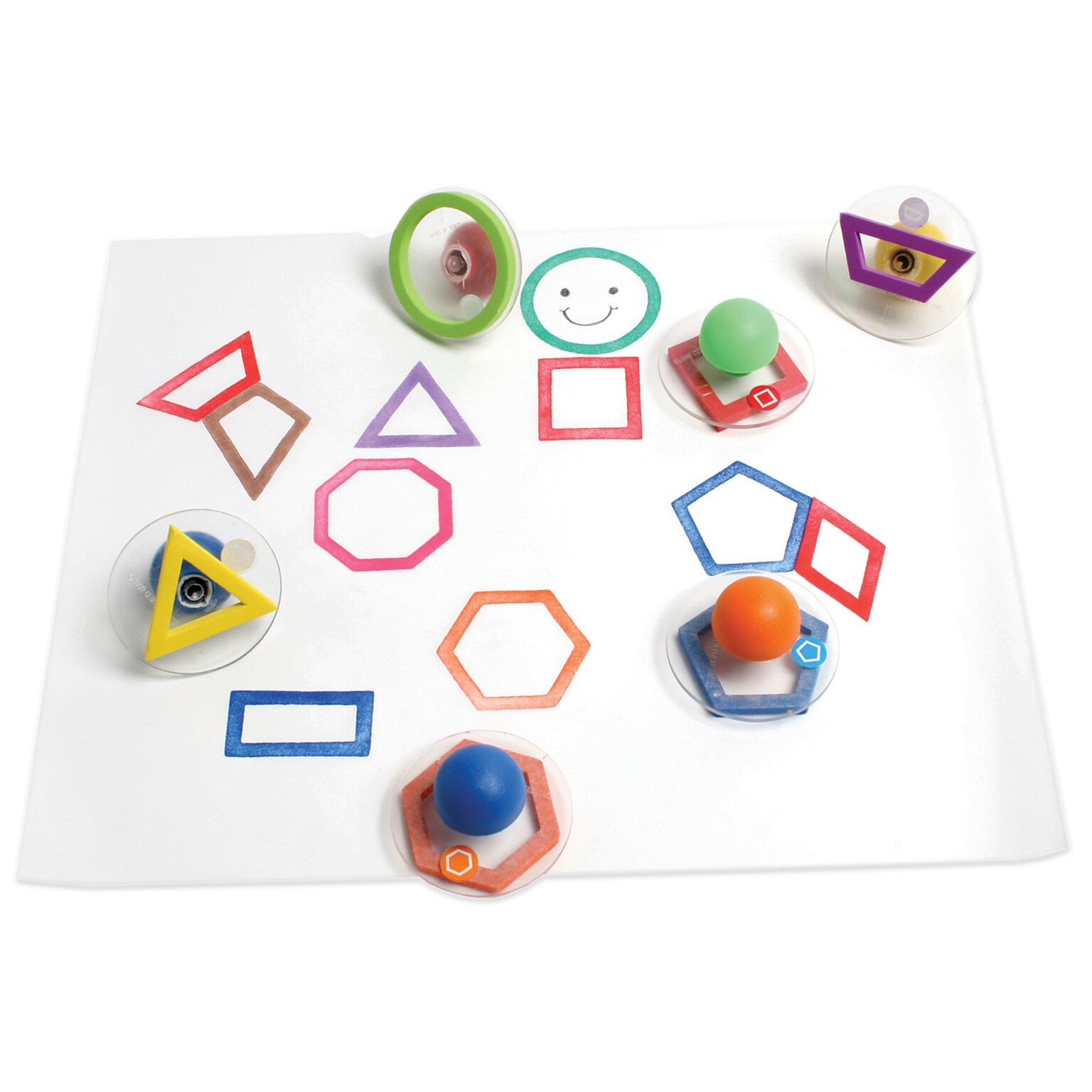 Ready2Learn™ Giant Stampers, Outline Geometric Shapes, 10/pkg