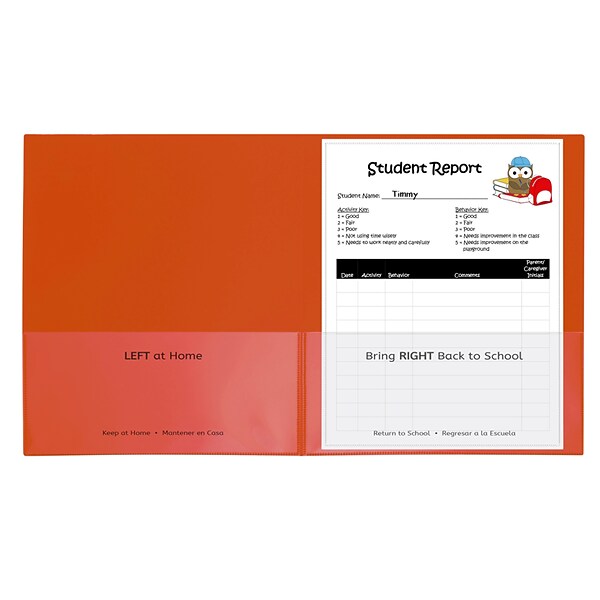 C-Line Org  25ct Classroom Connector School to Home Folders, 2 Pocket (CLI32002)