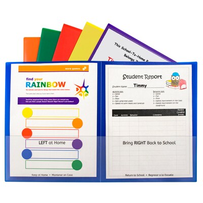 C-Line Org  25ct Classroom Connector School to Home Folders, 2 Pocket (CLI32002)