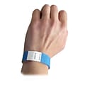 C-Line® CLI89105 Security Wristbands, Blue, Pack of 100