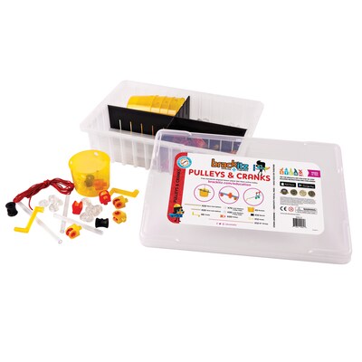 Brackitz Pulleys & Cranks Classroom Module Plastic Building Set, 205 pieces (BKZBZ82122)