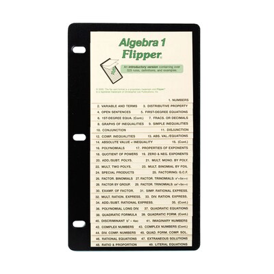 Flip Up Study Guide, Algegra 1