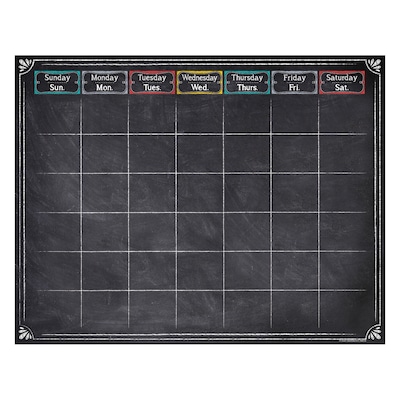28 1/2 x 22 1/4 Chalk It Up! Large Calendar Chart, Multicolor (CTP1534)