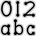 Creative Teaching Press Black Dot-to-Dot Lowercase Letter Stickers, 155 ct. (CTP4633)