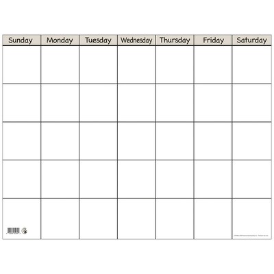 Creative Teaching Press™ Horizontal Calendar Chart
