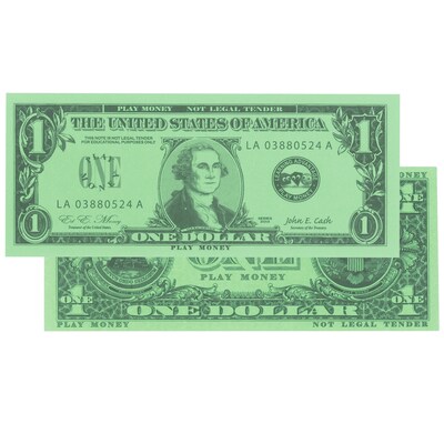 Money, Learning Advantage™ $1 Bills Set of 100 Bills