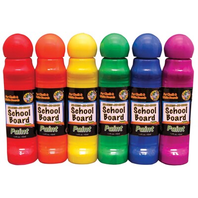 Crafty Dab Dry Erase Whiteboard Paint Markers, Assorted Colors, Pack of 6 (CV-76262)