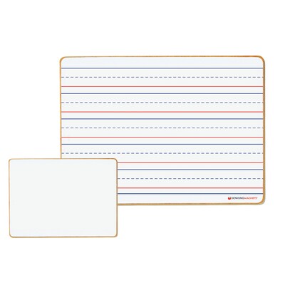 Dowling Magnets Magnetic Dry-Erase Lined/Blank Board, 6 Boards/Pack (DO-72500025)