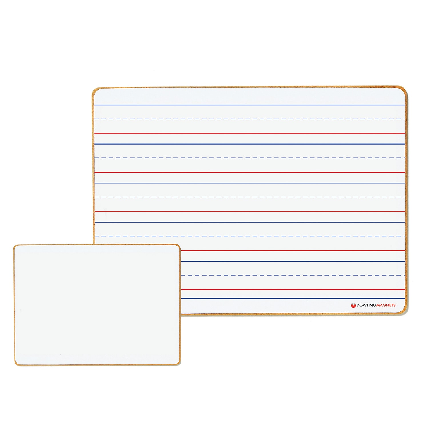 Dowling Magnets Magnetic Dry-Erase Lined/Blank Board, 6 Boards/Pack (DO-72500025)
