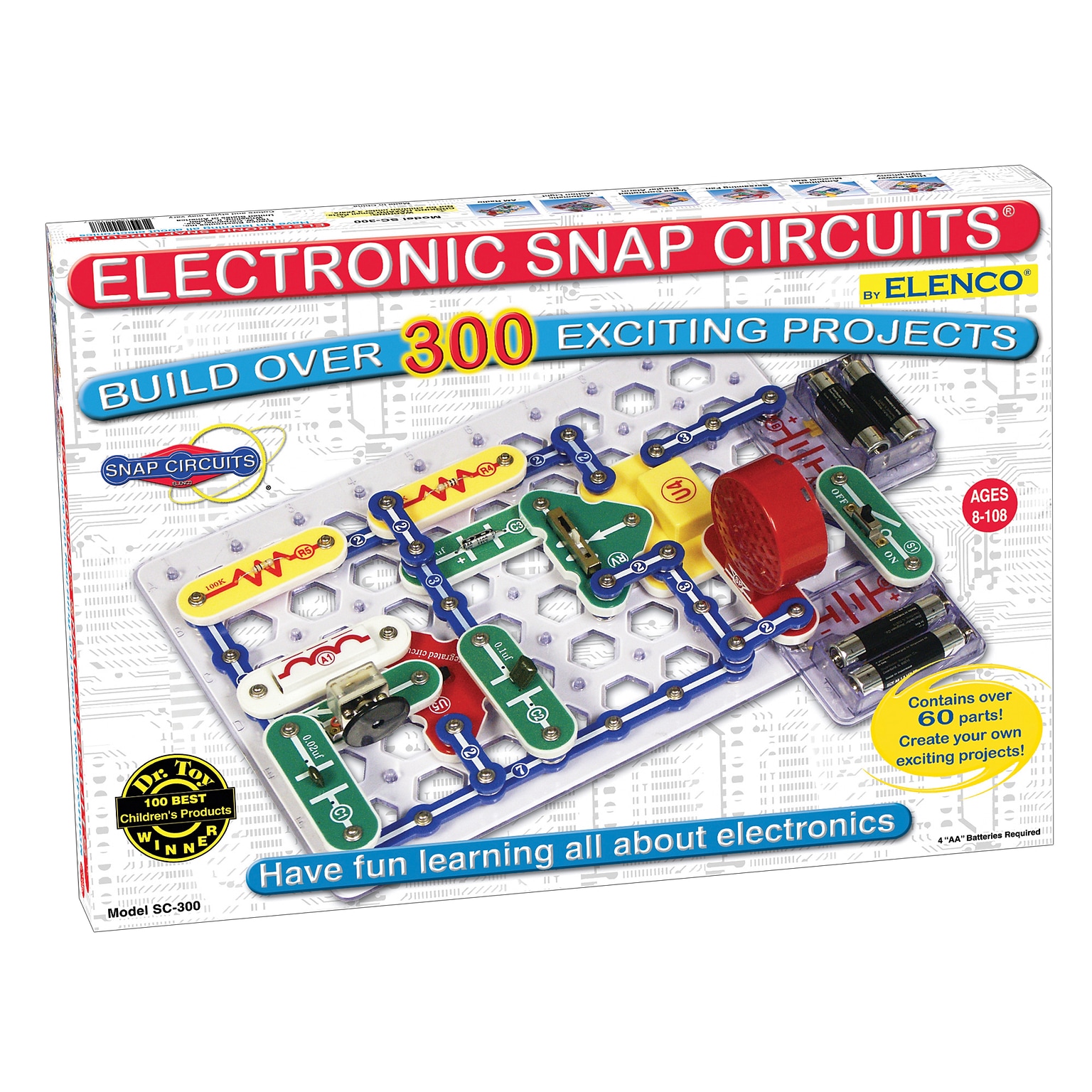 Elenco® Electronic Snap Circuits 300 Experiments (EE-SC300)