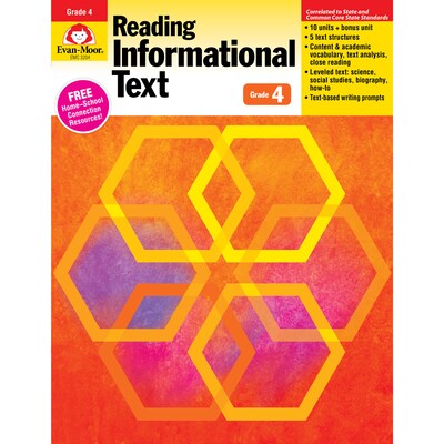 Evan-Moor® "Reading Informational Text: Common Core Mastery" Book, Grade 4th