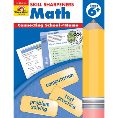Evan-Moor® Skill Sharpeners, Math, Grade 6