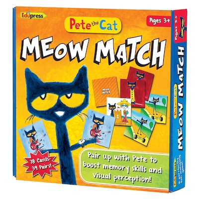 Pete the Cat Meow Match Game, Multicolor, 78 cards (EP-2075)