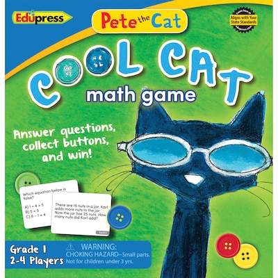 Teacher Created Resources Pete the Cat Cool Cat Math Game, Grade 1 (EP-3531)