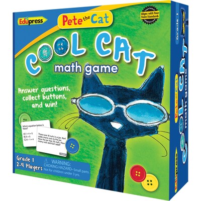 Teacher Created Resources Pete the Cat Cool Cat Math Game, Grade 1 (EP-3531)