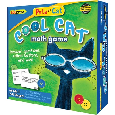 Teacher Created Resources Pete the Cat Cool Cat Math Game, Grade 1 (EP-3531)