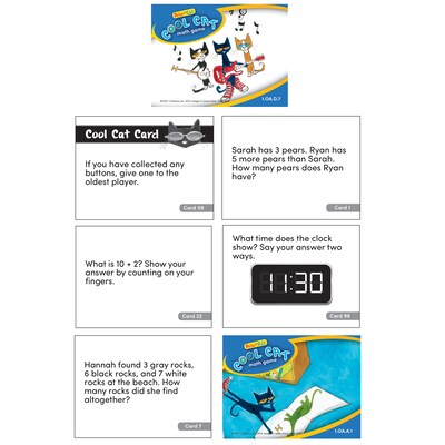 Teacher Created Resources Pete the Cat Cool Cat Math Game, Grade 1 (EP-3531)