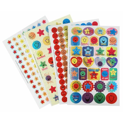 Eureka Stars & Smiles SPARKLE Sticker Book, 268 ct. (EU-609400)