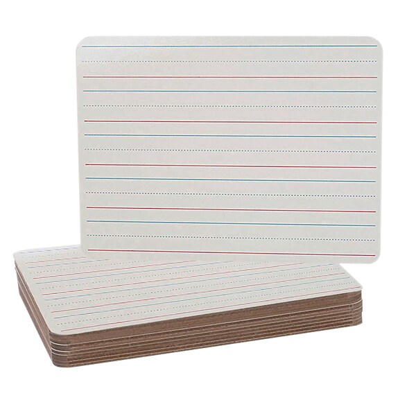 Flipside Ruled Double-Sided Dry-Erase Whiteboard, 9 x 12 (FLP10134)