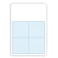Flipside 0.25" Graph Dry-Erase Whiteboard, 11" x 16" (FLP11161)