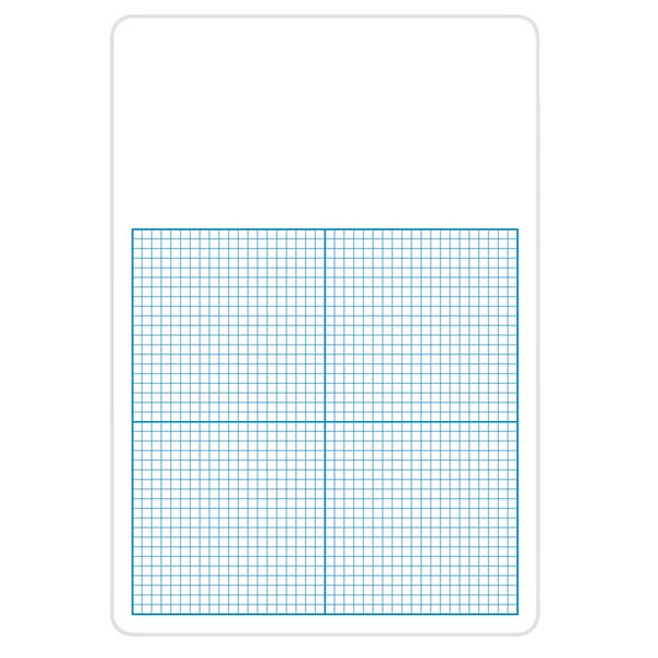 Flipside® Dry Erase Base Ten Grid Boards, Class Pack Of 12