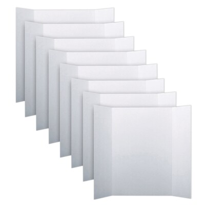 Flipside Project Boards, White, 8/Carton