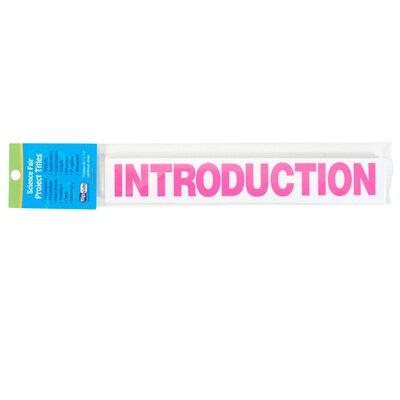 Science Fair Title Cards, Neon Pink