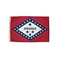 Flagzone Arkansas Flag with Heading and Grommets, 3' x 5', Each