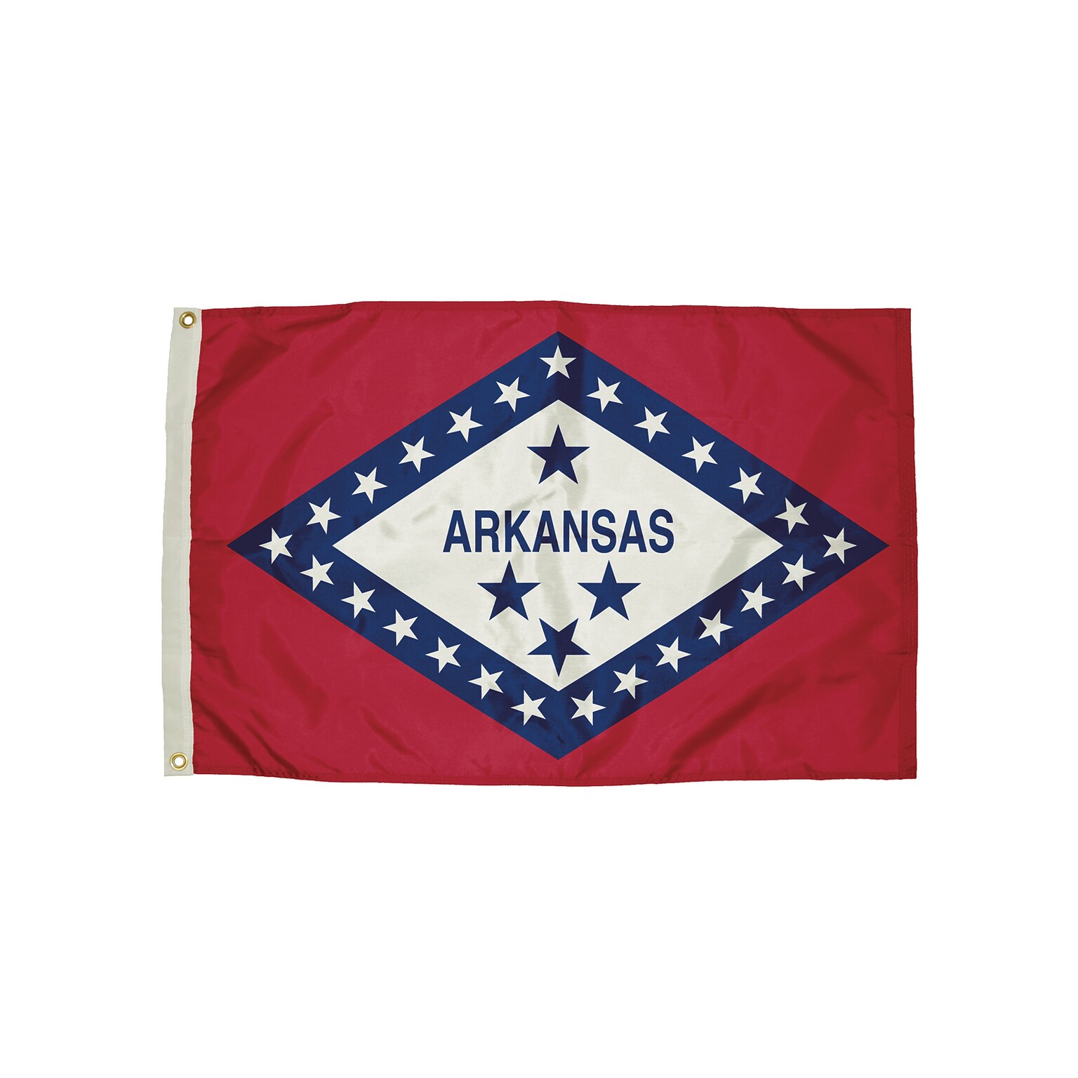 Flagzone Arkansas Flag with Heading and Grommets, 3 x 5, Each