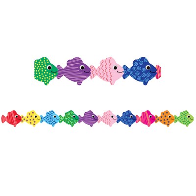 Hygloss Grade Toddler - 6 Classroom Border, Assorted Fish, 12/Pack
