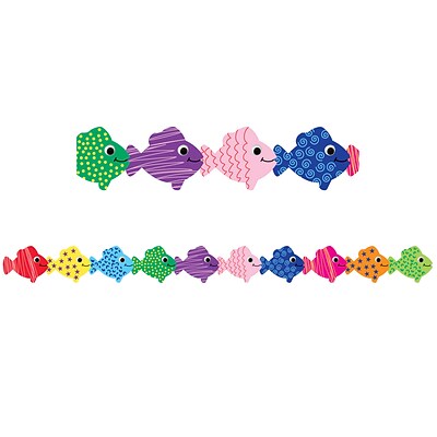 Hygloss Grade Toddler - 6 Classroom Border, Assorted Fish, 12/Pack