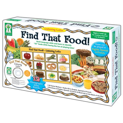 Carson-Dellosa Find That Food! Board Game