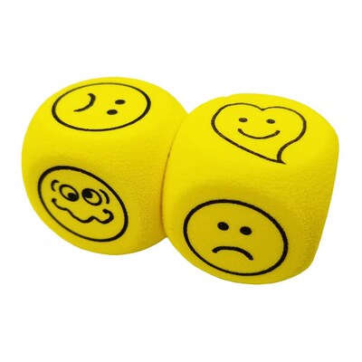 Koplow Games 1.5 Expressions Soft Foam Cubes, Set of 6 (KOP18684)