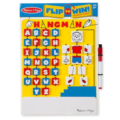 Melissa & Doug Flip to-Win Hangman Travel Game (LCI2095)