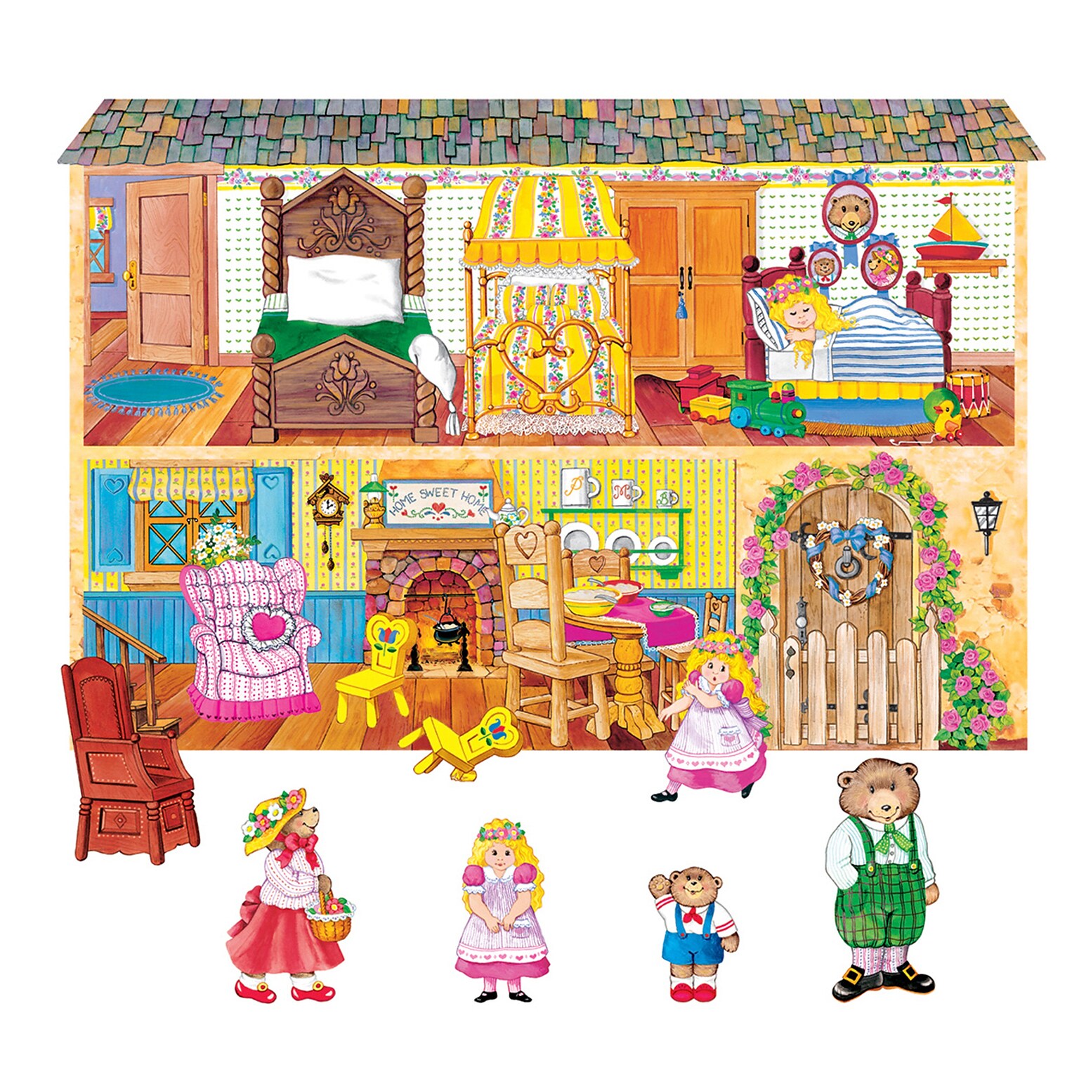 Goldilocks and the Three Bears Flannelboard Set Pre-Cut