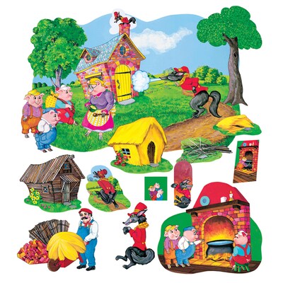 The Three Pigs Deluxe Flannelboard Set Pre-Cut