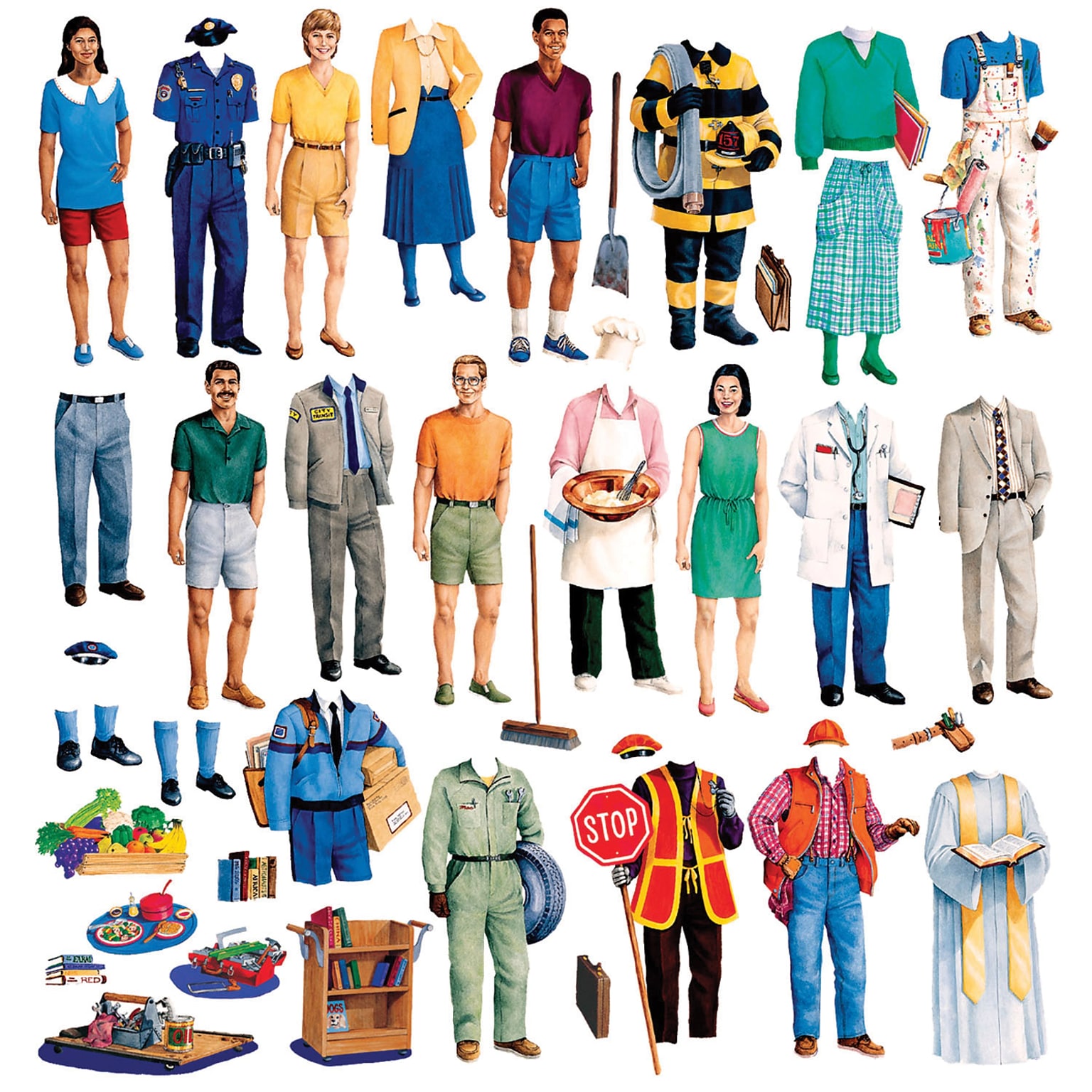 Community Helpers Flannelboard Set Pre-Cut