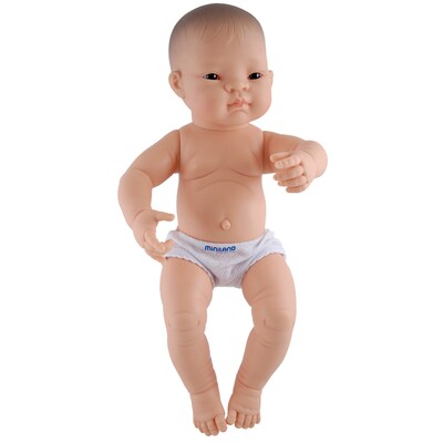 Miniland Educational 15 3/4" Anatomically Correct Newborn Doll, Asian Boy