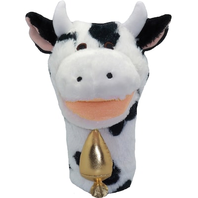 Get Ready Kids® Bigmouth Plush Pups Cow Hand Animal Puppets, 12", 2 EA/BD
