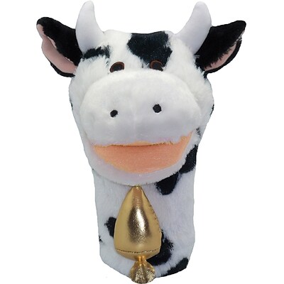 Get Ready Kids® Bigmouth Plush Pups Cow Hand Animal Puppets, 12, 2 EA/BD