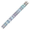 Musgrave Snowflake Glitters Motivational Pencils, Pack of 12 (MUS1063D)