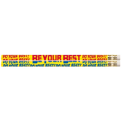 Musgrave Do Your Best Be Your Best Motivational Pencils, Pack of 12 (MUS2422D)