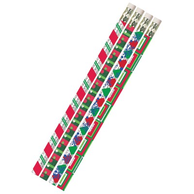 Musgrave Pencil Company Christmas Creations Wooden Pencil, 2mm, #2 Medium Lead, Dozen (MUS2451D)