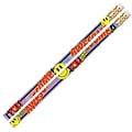 Musgrave Pencil Company You Are Awesome Motivational Wooden Pencil, 0.5mm, #2 Hard Lead, 144/Box (MU